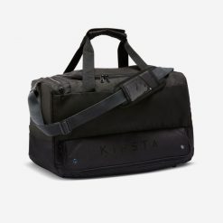 Second Life - Torba sportowa Kipsta Hardcase 45 L - Stan Doskonały. Czarne torby na ramię KIPSTA, bez wzorów, z materiału, na ramię, duże, bez dodatków. Za 75.99 zł.