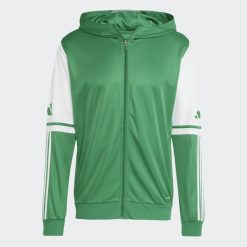Bluza dresowa z kapturem adidas Squadra25. Białe bluzy z kapturem Adidas, bez wzorów, z dresówki, z kapturem. Za 153.99 zł.