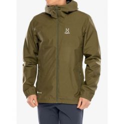 Kurtka z membraną męska Haglofs Kaise GTX Jacket. Zielone kurtki Haglöfs, m, bez wzorów, bez kaptura. Za 832.99 zł.