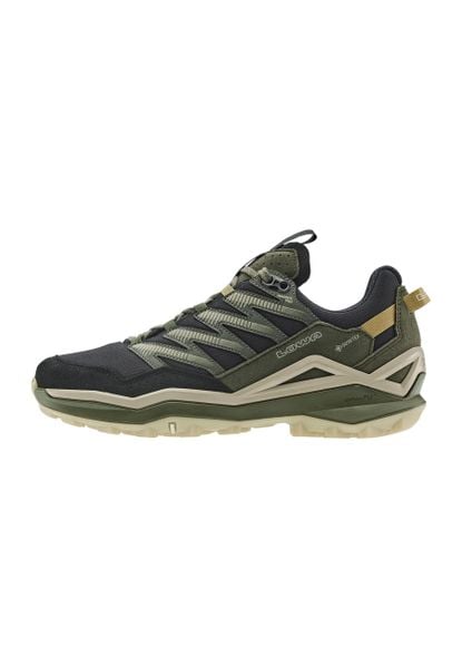 Półbuty LOWA MADDOX PRO GTX LO. Czarne eleganckie półbuty Lowa, bez wzorów, z gore-texu, bez obcasa, bez zapięcia. Za 852.90 zł.