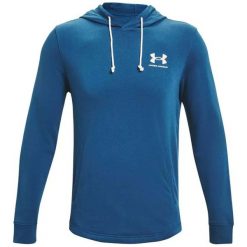 Męska Bluza Sportowa Under Armour 459 Rival Terry Lc Hd. Niebieskie bluzy bez kaptura Under Armour, m, bez wzorów, bez kaptura. W wyprzedaży za 185.77 zł.