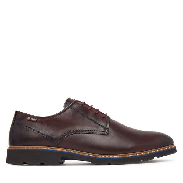 Półbuty Pikolinos. Brązowe eleganckie półbuty Pikolinos, bez wzorów, bez obcasa, bez zapięcia. Za 629.99 zł.