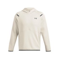 Bluza z kapturem Under Armour Unstoppable Fleece. Białe bluzy Under Armour, m, bez wzorów, z kapturem. Za 456.00 zł.