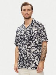 Tommy Hilfiger Koszula Bowling UM0UM03227 Granatowy Relaxed Fit. Niebieskie koszule Tommy Hilfiger, m, bez wzorów, z wiskozy, bez kołnierzyka, bez ramiączek. Za 199.99 zł.