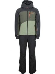 Peak Mountain 2-częściowy zestaw narciarski "Cerome" w kolorze szaro-oliwkowym rozmiar: M. Brązowe kurtki narciarskie i snowboardowe Peak Mountain, m, bez wzorów, narciarskie. Za 681.45 zł.