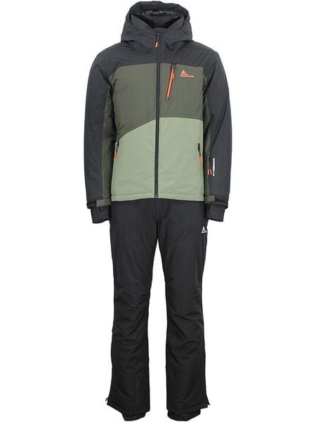 Peak Mountain 2-częściowy zestaw narciarski "Cerome" w kolorze szaro-oliwkowym rozmiar: L. Brązowe kurtki narciarskie i snowboardowe Peak Mountain, l, bez wzorów, narciarskie. Za 633.92 zł.