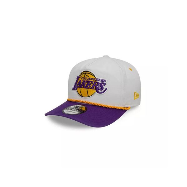 Czapka typu snapback New Era NBA Los Angeles Lakers. Białe czapki z daszkiem New Era, bez wzorów, z bawełny. Za 202.95 zł.