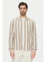 Marc O'Polo Koszula 522 7348 74184 Beżowy Relaxed Fit. Brązowe koszule Marc O'Polo, m, bez wzorów, z bawełny, bez kołnierzyka, bez ramiączek. Za 309.99 zł.