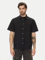 Vans Koszula Lawson Solid VN000M13 Czarny Regular Fit. Czarne koszule Vans, m, bez wzorów, z bawełny, bez kołnierzyka, bez ramiączek. Za 169.99 zł.