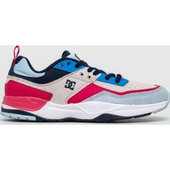 DC - Buty. Niebieskie buty sportowe casual DC, bez wzorów, z gumy, z okrągłym noskiem, bez zapięcia. Za 399.90 zł.