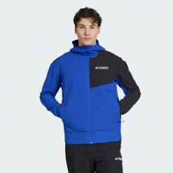 Kurtka Terrex Multi Softshell. Czarne kurtki Adidas, xl, bez wzorów, z materiału, bez kaptura. Za 503.75 zł.