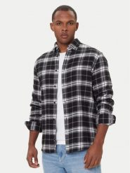 Tommy Jeans Koszula DM0DM22024 Czarny Regular Fit. Czarne koszule Tommy Jeans, m, bez wzorów, z bawełny, bez kołnierzyka, bez ramiączek. Za 369.99 zł.