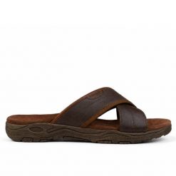 Klapki męskie Wrangler TRIPP SLIDER MEN LOW. Brązowe klapki Wrangler, z materiału. Za 159.00 zł.
