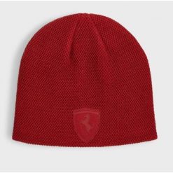 Czapka Zimowa Puma Ferrari Style Beanie. Czerwone czapki zimowe Puma, bez wzorów, z dzianiny. Za 101.20 zł.