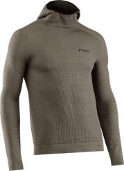 Bluza rowerowa męska Northwave Route Knit Hoodie. Zielone bluzy z kapturem Northwave, m, bez wzorów, z materiału, z kapturem. Za 488.15 zł.