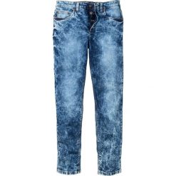 Dżinsy ze stretchem Slim Fit Straight bonprix Niebieski "stone" Used. Jeansy marki Under Armour. Za 139.99 zł.