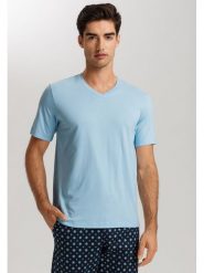 Hanro Koszulka piżamowa w kolorze błękitnym rozmiar: XL. Niebieskie piżamy Hanro, xl, bez wzorów, z bawełny, bez ramiączek. Za 108.99 zł.