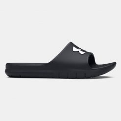 Klapki na basen męskie Under Armour Core Pth Sl. Czarne klapki Under Armour, z materiału. Za 173.00 zł.