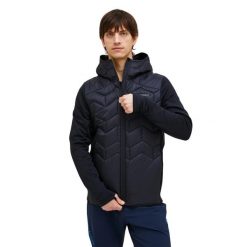 Kurtka Peak Performance męska Elevate Liner Hybrid Hood Jacket czarna - XXL. Czarne kurtki Peak Performance, m, bez wzorów, z puchu, bez kaptura. Za 1,029.00 zł.