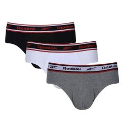 Męskie Slipy Chase (zestaw 3 Sztuk). Białe slipki Reebok, m, bez wzorów. Za 211.99 zł.