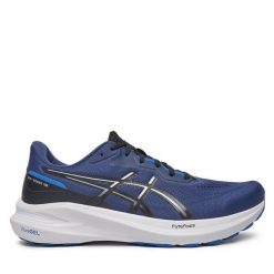 Buty do biegania Asics. Niebieskie buty do biegania ASICS, bez wzorów, bez zapięcia, do biegania. Za 499.99 zł.