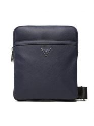 Guess Saszetka Certosa Saffiano Smart HMECSA P3123 Granatowy. Niebieskie saszetki i nerki Guess, z aplikacjami, ze skóry. Za 179.99 zł.
