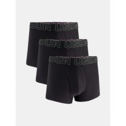 Bokserki męskie Under Armour M Perf Tech 3in Mix Mix, 3-pak. Czarne bokserki Under Armour, m, bez wzorów, z materiału. Za 272.99 zł.