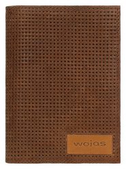 Wojas Skórzany portfel w kolorze jasnobrązowym - 9 x 12,4 x 2,5 cm rozmiar: onesize. Brązowe portfele Wojas, bez wzorów, z materiału. Za 140.53 zł.