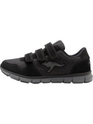 Kangaroos Sneakersy "K-BlueRun 701 B" w kolorze czarnym rozmiar: 46. Czarne buty sportowe casual Kangaroos, bez wzorów, z materiału, z okrągłym noskiem, bez zapięcia. Za 121.45 zł.