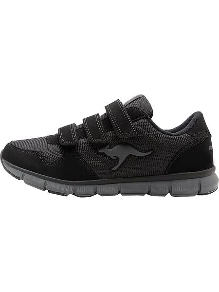 Kangaroos Sneakersy "K-BlueRun 701 B" w kolorze czarnym rozmiar: 46. Czarne buty sportowe casual Kangaroos, bez wzorów, z materiału, z okrągłym noskiem, bez zapięcia. Za 121.45 zł.