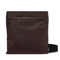 Saszetka BOSS. Brązowe torby na ramię Boss, bez wzorów, małe, bez dodatków. Za 449.99 zł.