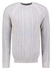 Geographical Norway Sweter "Fresh" w kolorze jasnoszarym rozmiar: XL. Szare swetry nierozpinane Geographical Norway, xl, bez wzorów, z bawełny, bez kołnierzyka, bez ramiączek. Za 121.51 zł.