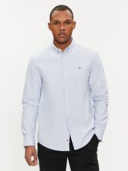 Tommy Jeans Koszula Entry DM0DM19134 Błękitny Regular Fit. Niebieskie koszule Tommy Jeans, m, bez wzorów, z bawełny, bez kołnierzyka, bez ramiączek. Za 219.99 zł.