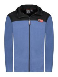 Geographical Norway Kurtka polarowa "Uniclerc" w kolorze niebieskim rozmiar: M. Niebieskie kurtki Geographical Norway, m, bez wzorów, z polaru, bez kaptura. Za 101.70 zł.