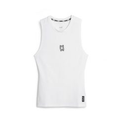 Męski top bez rękawów do koszykówki Hoops Team PUMA White. Białe bezrękawniki Puma, m, bez wzorów, bez kołnierzyka, bez ramiączek. Za 214.00 zł.