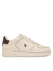 Polo Ralph Lauren Sneakersy Masters CRT 809P15490002 Kremowy. Białe buty sportowe casual Polo Ralph Lauren, bez wzorów, ze skóry, bez zapięcia. Za 689.99 zł.