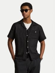 Polo Ralph Lauren Koszula 710966421500 Czarny Regular Fit. Czarne koszule Polo Ralph Lauren, m, bez wzorów, ze lnu, bez kołnierzyka, bez ramiączek. Za 779.99 zł.