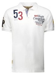 Canadian Peak Koszulka polo "Kelaneak" w kolorze białym rozmiar: S. Białe koszulki polo Canadian Peak, s, bez wzorów, z bawełny, bez kołnierzyka, bez ramiączek. Za 86.99 zł.