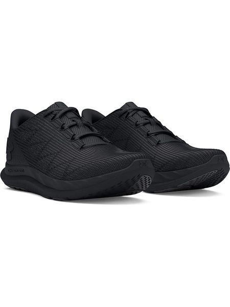 Under Armour Buty "Charged Speed Swift" w kolorze czarnym do biegania rozmiar: 44,5. Czarne buty do biegania Under Armour, bez wzorów, z materiału, bez zapięcia, do biegania. Za 174.43 zł.