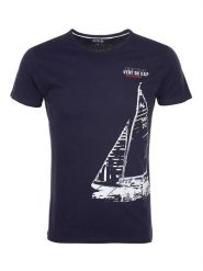 Peak Mountain Koszulka w kolorze granatowym rozmiar: XL. Niebieskie bezrękawniki Peak Mountain, xl, bez wzorów, z bawełny, bez kołnierzyka, bez ramiączek. Za 65.99 zł.