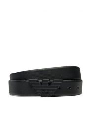 Emporio Armani Pasek Męski Y4S642 YQ48K 81386 Czarny. Czarne paski Emporio Armani, bez wzorów, ze skóry. Za 529.99 zł.