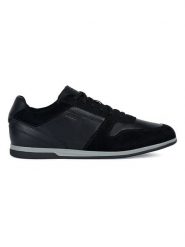 Geox Sneakersy "Renan" w kolorze czarnym rozmiar: 43. Czarne buty sportowe casual Geox, bez wzorów, z materiału, bez zapięcia. Za 247.99 zł.