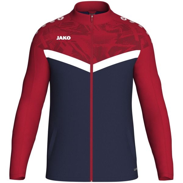 Poliestrowa bluza dresowa Jako Iconic. Czerwone bluzy z kapturem JAKO, xl, bez wzorów, z dresówki, z kapturem. Za 283.00 zł.