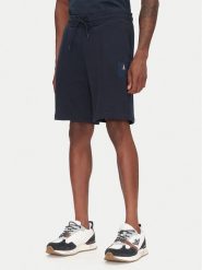 Aeronautica Militare Szorty sportowe 251BF020F584 Granatowy Regular Fit. Niebieskie krótkie spodenki sportowe Aeronautica Militare, m, bez wzorów, z bawełny. Za 529.99 zł.