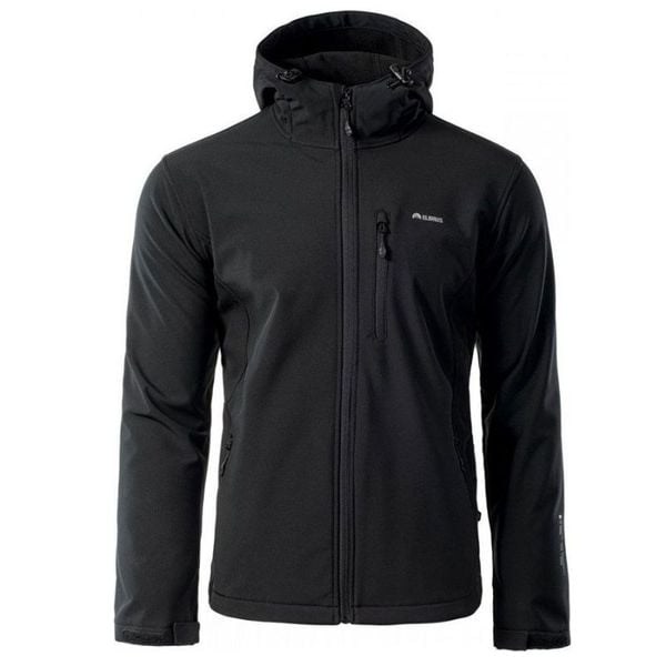 Kurtka męska Softshell Elbrus Iver - czarna, Rozmiar XXL. Czarne kurtki ELBRUS, m, bez wzorów, z dzianiny, bez kaptura. Za 159.99 zł.