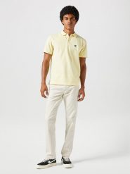 Wrangler Koszulka polo w kolorze żółtym rozmiar: M. Żółte koszulki polo Wrangler, m, bez wzorów, z bawełny, bez kołnierzyka, bez ramiączek. Za 119.40 zł.