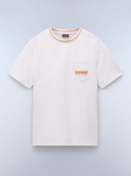 NAPAPIJRY Koszulka "Murlo" w kolorze kremowym rozmiar: 3XL. Białe bezrękawniki NAPAPIJRY, xl, bez wzorów, z bawełny, bez kołnierzyka, bez ramiączek. Za 83.62 zł.