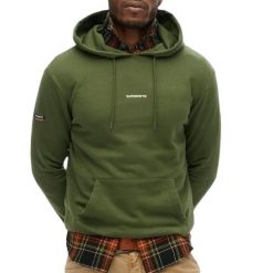 Jednolity hoodie Superdry. Zielone bluzy Superdry, m, bez wzorów, bez kaptura. Za 337.80 zł.
