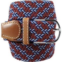 Pasek Elastyczny, Brązowo-Granatowy Pleciony, do Spodni, Casualowy, Parciany -ALTIES. Brązowe paski Alties, bez wzorów, z elastanu. Za 59.00 zł.