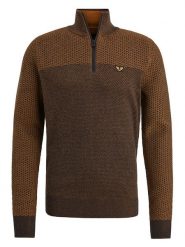 PME Legend Sweter w kolorze brązowym rozmiar: M. Brązowe swetry nierozpinane PME Legend, m, bez wzorów, z bawełny, bez kołnierzyka, bez ramiączek. Za 245.95 zł.
